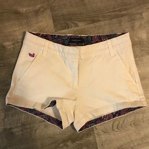 White with paisley trim chinos